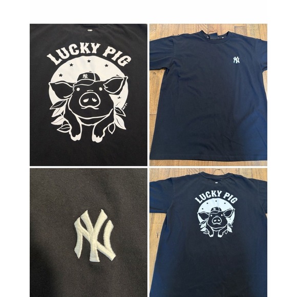 Other - NY Yankees MLB Korea Lucky Pig Collection Shirt 2019 Year Of The Pig Sz Small